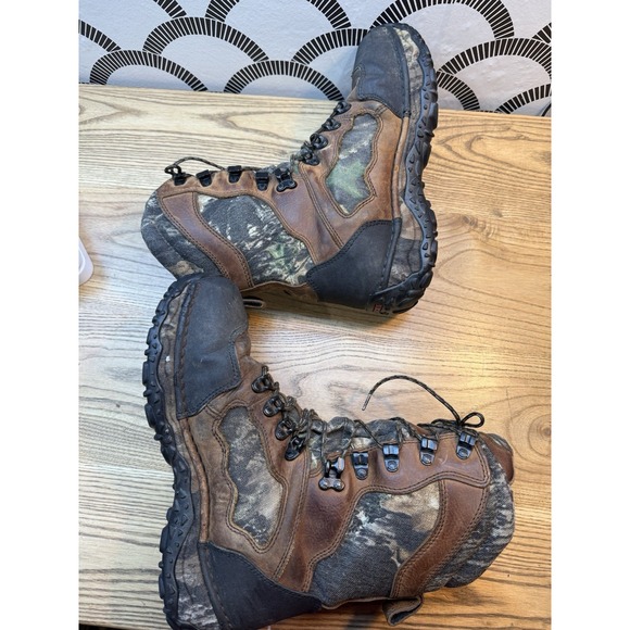 Rocky Gore-Tex Camo Brown Leather 1000g Thinsulate Winter Boots Men\'s Size‎ 8.5 main image 4